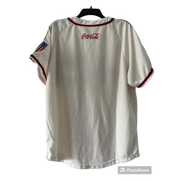 AUTHENTIC VINTAGE ST LOUIS CARDINALS XL CREAM FLAG COCA COLA EMBROIDERED USA MLB - Picture 5 of 11